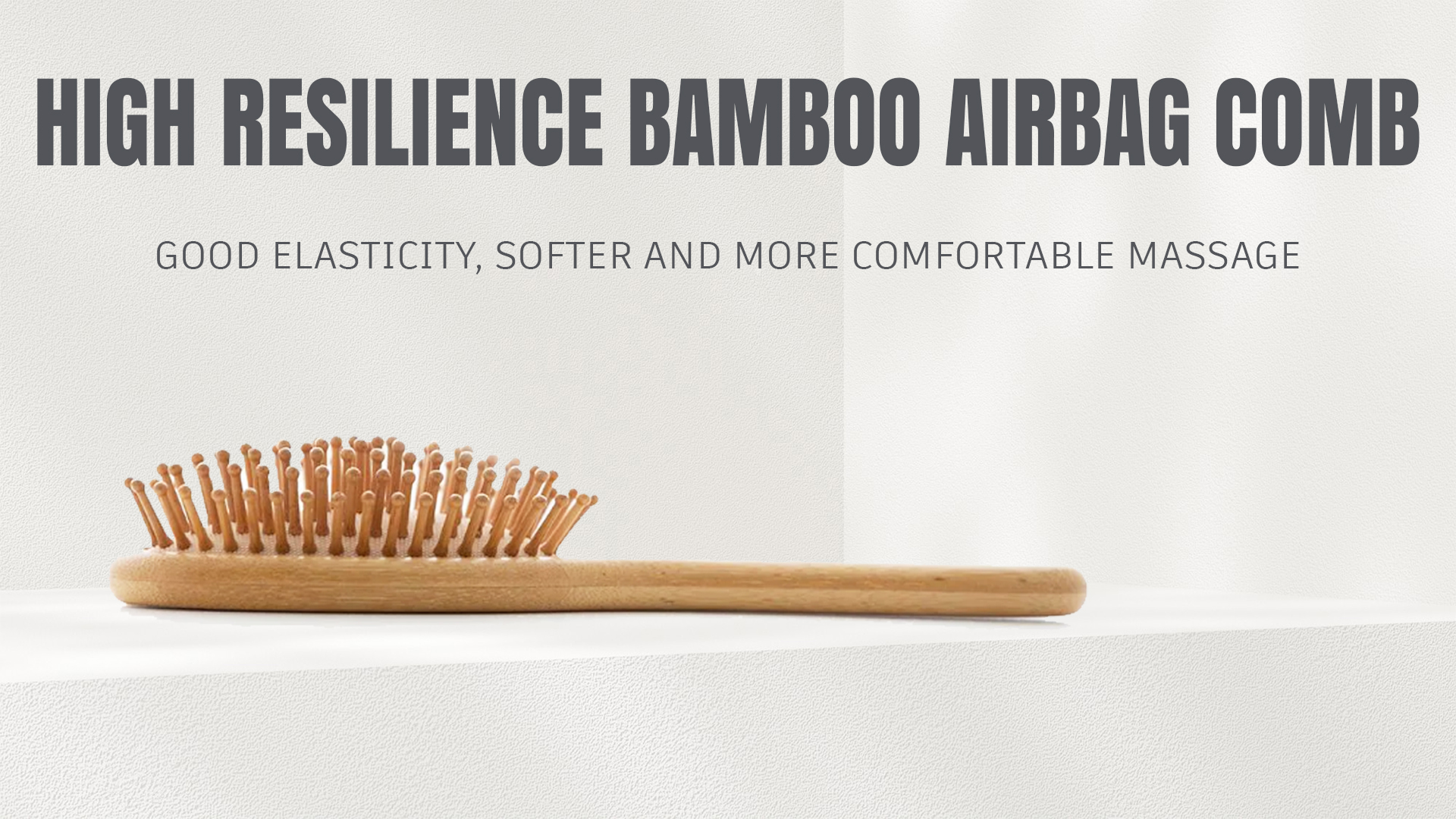 High-Resilience Bamboo Air Cushion Hair Brush